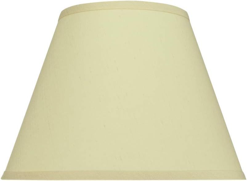 Aspen Creative 32186A Transitional Empire Shape Spider Construction Lamp Shade, Cream, 7" Top x 13" Bottom x 9-1/2" Slant Height