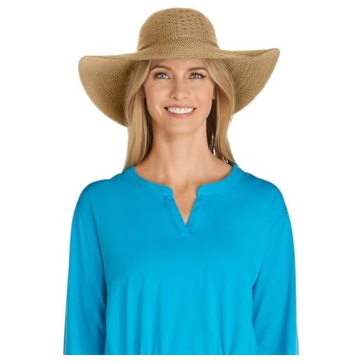 Coolibar UPF 50+ Women's Perla Packable Wide Brim Sun Protection Hat