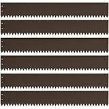 Meyoppm Steel Landscape Edging 40 Inch Strips, Steel Edging 4 Inch Depth, 6 Pack Hammer in Landscape Edging, Metal Landscape Edging, Metal Edging for Landscaping (with 6 Clips)