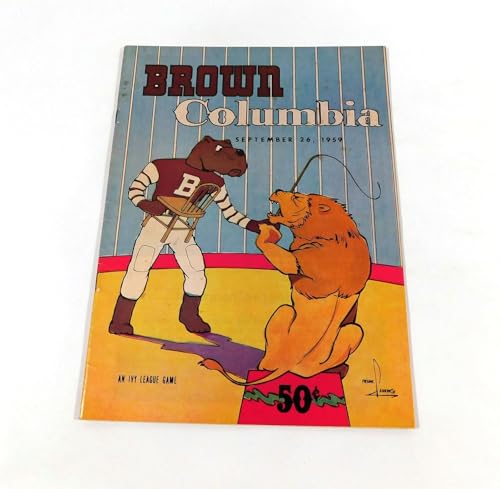 1959 Columbia at Brown College Football Program 9-26-59 - College Programs