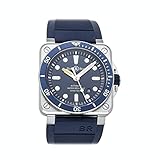 Bell and Ross BR0392-D-BU-ST/SRB Montre automatique pour homme Cadran bleu, bleu, Montre de plongée