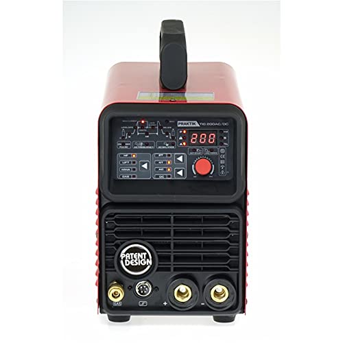 Ideal™ PRAKTIK TIG 200 AC/DC Inverter - Máquina de soldadura de acero inoxidable, 200 Amp MMA HF