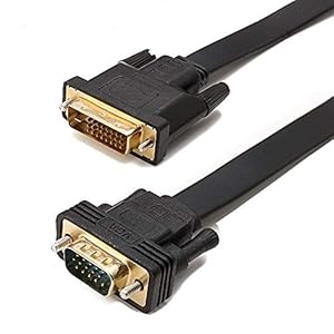 DVI-naar VGA-kabel 2m, ConnBull Premium Dual Link DVI-D 24+1 naar VGA-adapterkabel voor pc, monitor of projector