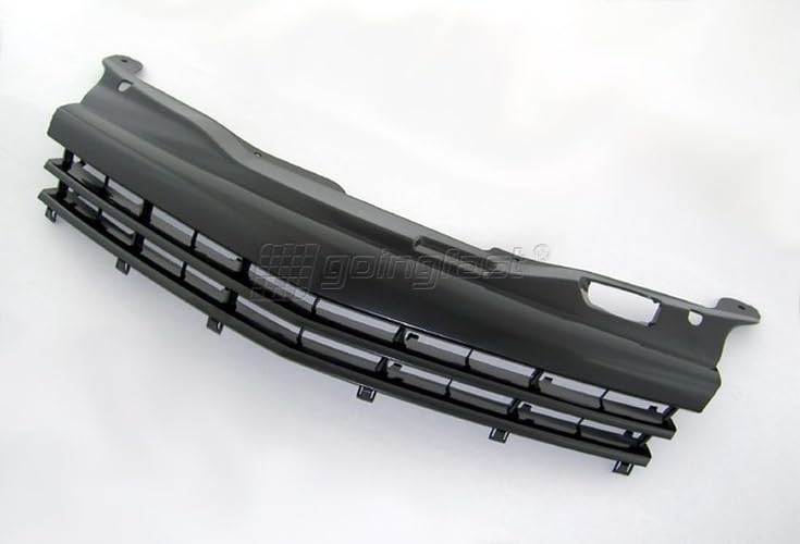 Kühler- Sport- Front- Rippen- Grill ohne Emblem Schwarz Eintragungsfrei