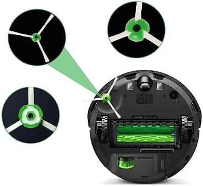 Miniatura 4 de Cepillos laterales, 4 piezas, cepillo lateral de repuesto compatible con iRobot Roomba i3 i3+ i7 i7+ i4 i6 E5 E6 E7 J7 Serie I, E y J Cepillos
