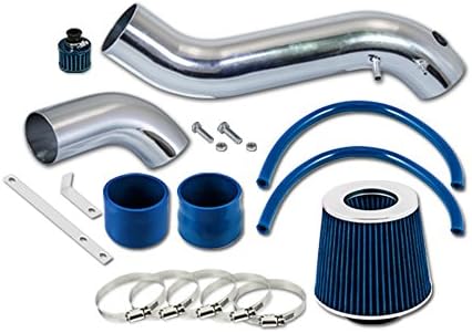 Blue Short Ram Air Intake Kit + FILTER Compatible with 02-05 Chevrolet TrailBlazer 4.2 I6