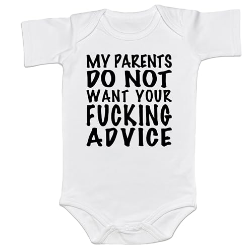 Image of Funny Baby My Parents Do Not Want Your Advice Baby Bodysuit Cute Diaper Shirt Shower Gift Pregnancy Announcement