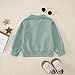 GLIGLITTR Toddler Baby Boys Sweatshirt Tops Waffle Knit Button-Down Collar Blouse Long Sleeve Shirt Kids Fall Winter Clothes(Green,6-7Years)