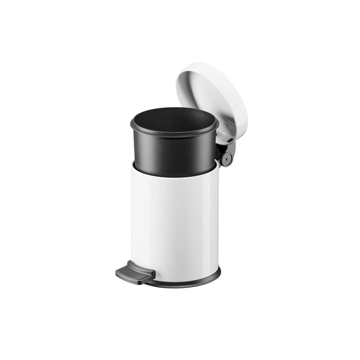 Hailo Pedal Bin - 4L White -2
