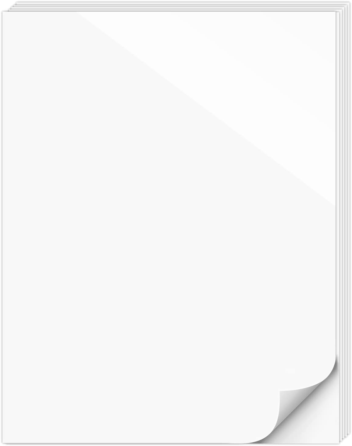 Premium Printable Sticker Paper, White Matte, 15 Sheets