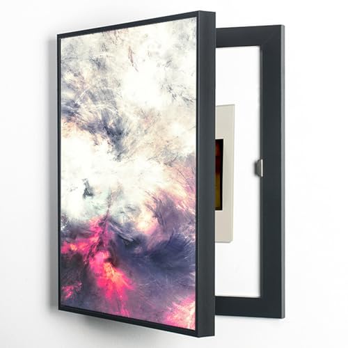 Couvercle de compteur électrique 50x60 cm : peinture décorative amovible pour boîte de distribution