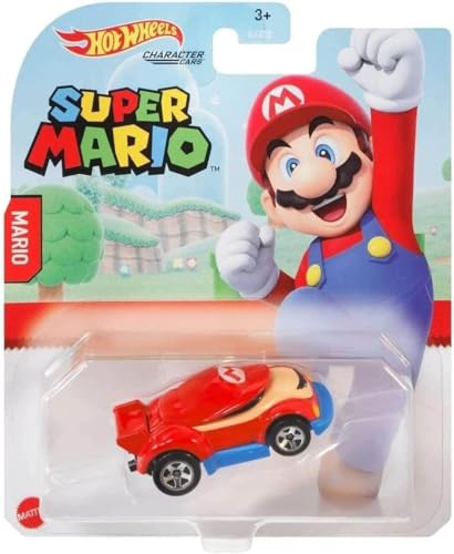 Hot Wheels Super Mario Pack de 2 carros 1:64 miniatura 5