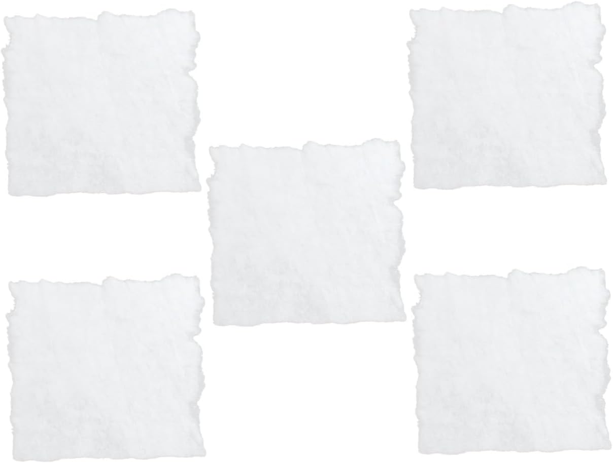 5pcs Christmas Artificial Snow Blanket for Indoor Decoration Thick Blanket for Holiday Displays for Christmas Village Scenes and Festive Decor