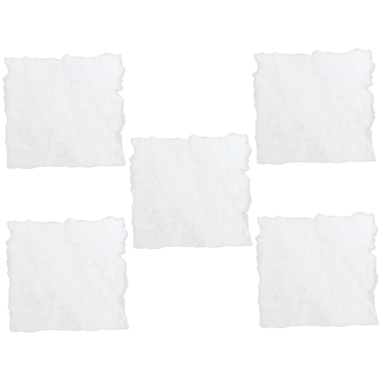 Beatifufu 5pcs Realistic Fake Snowflakes Christmas Tree Artificial Snow Blanket Decorative Fluffy Blanket for Holiday