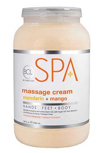 BCL SPA Massage Cream Mandarin + Mango, 128 oz