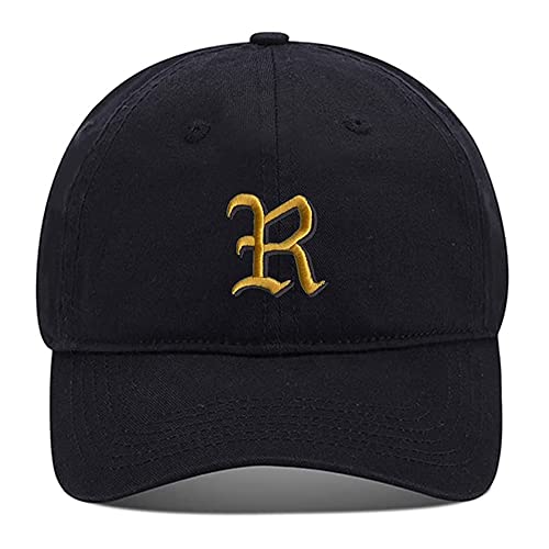 WOAIXIA Men Baseball Cap Old English R Embroidery Hat Embroidered