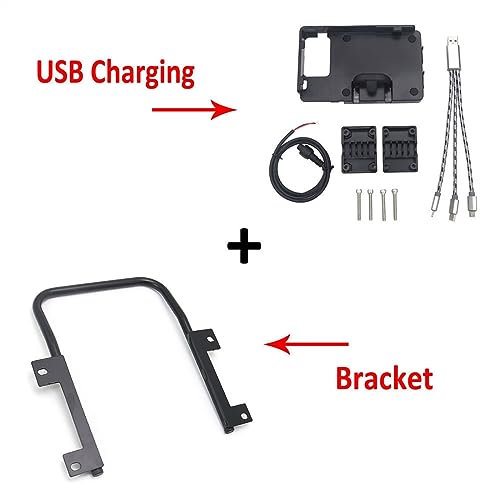 Support GPS CFMOTO 800MT anti-vibration avec double charge USB - 2