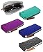 [5 PACK], JAVOedge Soft Zipper Felt Adult Reading Eyeglasses Storage Case for Men or Women with Bonus Microfiber Cloth