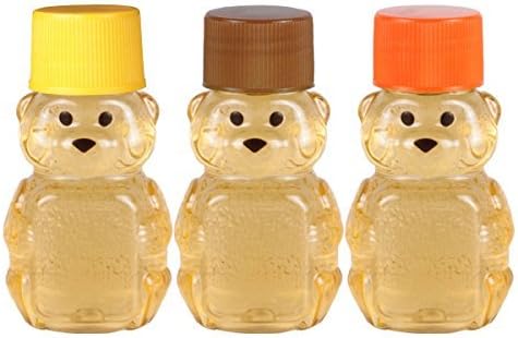 2-ounce RetroPak Plastic Panel Bear Fall Harvest Variety 24-Pack (Brown, orange, and golden yellow caps)