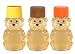 2-ounce RetroPak Plastic Panel Bear Fall Harvest Variety 24-Pack (Brown, orange, and golden yellow caps)