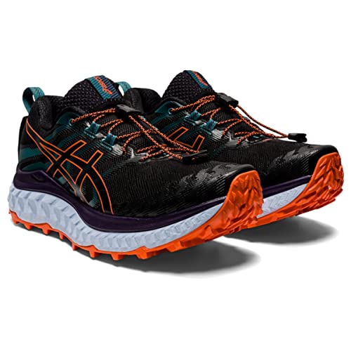 ASICS Women's Trabuco Max Running Shoes, 10, Black/NOVA Orange