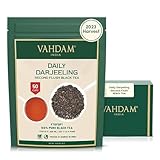 VAHDAM, Darjeeling Tea Leaves From Himalayas (100g/3.53oz), Pure Unblended Darjeeling Black Tea, FTGFOP1 Grade Loose Leaf Tea | Packed & Shipped Direct From Source In India