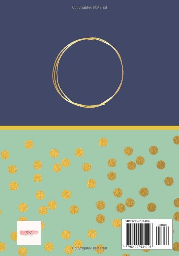 Vista 2 de Mint, Navy, and Gold Notebook