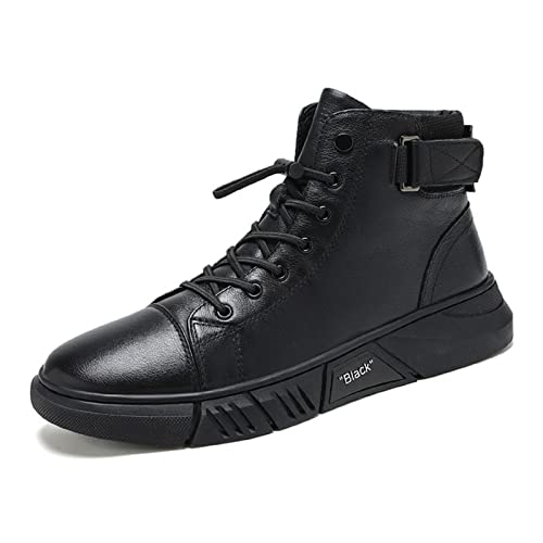 Bottes italiennes décontractées montantes en cuir Martin (41, ordinaire) Cover