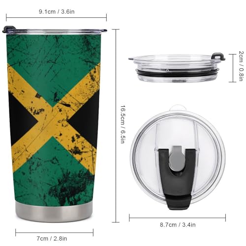 Juego de 4 posavasos estilo bandera Jamaica para auto miniatura 2