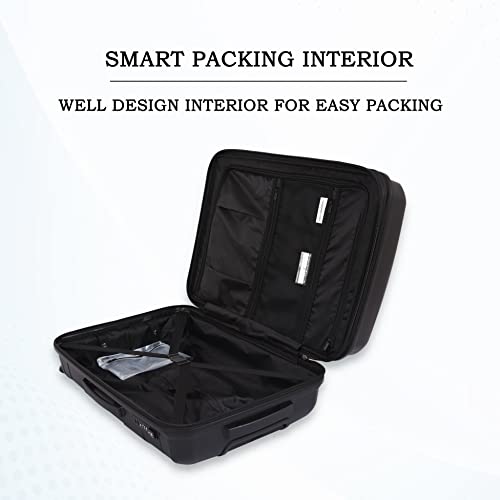 Image of it luggage Momentous Black Large-28 inches Expandable Polypropylene Hardsided with TSA Lock & Wet Pouch Inside 8 Wheel Trolley Bag