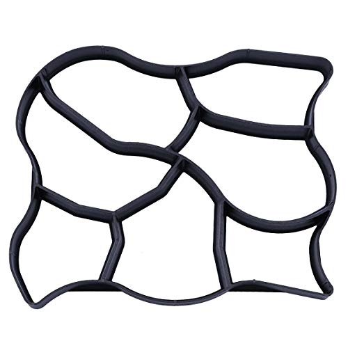 BESTOMZ 1 PCS Reusable DIY Walk Maker Paving Concrete Stepping Stone Mold for Garden Decor (60 x 50 cm)