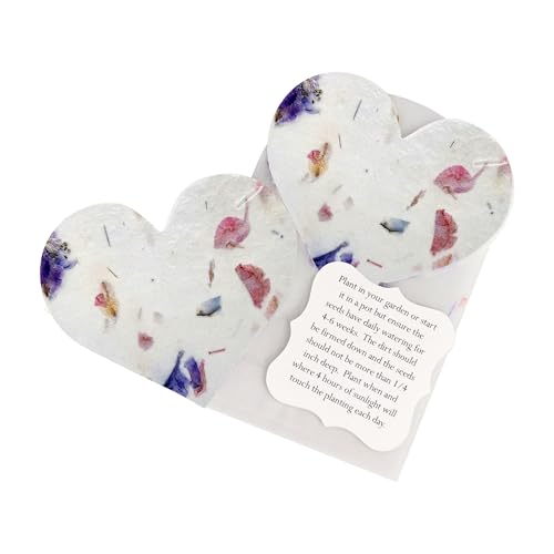 Seed Bloom Mixed Heart Gift Tags with Wildflower...
