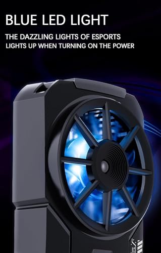 Image of BKN Fast Ultra Cooling Mobile AC Fan Radiator | X Memo DLA3 Mobile Cooling Fan Radiator with LED Temp Display Compatible with iOS /Android for Gaming /Streaming /Recording