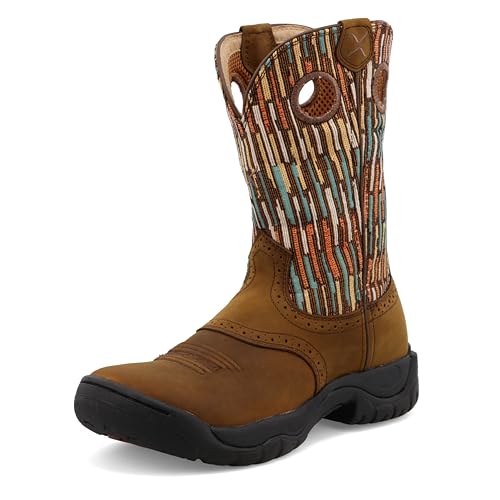 Image of Twisted X Women's 9 inch Pull On Soft Round Toe All Around Western Work Boot