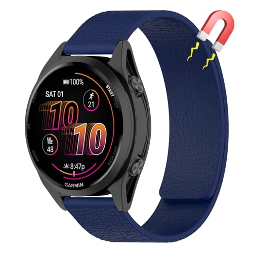 [AiiBowy] Garmin Forerunner 570 47mm/Forerunner 265/255/255 Music �Ή� �o���h �V���R���� ���͂Ȏ��C ���ʋz���\ �e�͐� 22mm �����o���h ���������\ �_�炩�� �h�� �h�� �y�� 