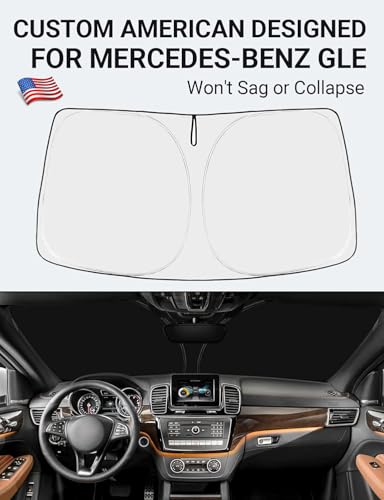 Image of Proadsy 2026 Upgrade Front Windshield Sunshade Foldable Sun Shade Sun Visor Custom Fit 2016-2019 GLE-Class Accessories