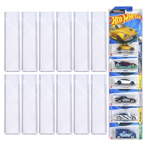 12 Pack Model Car Storage Display Case – Wall-Mounted Clear Organizer (4.4