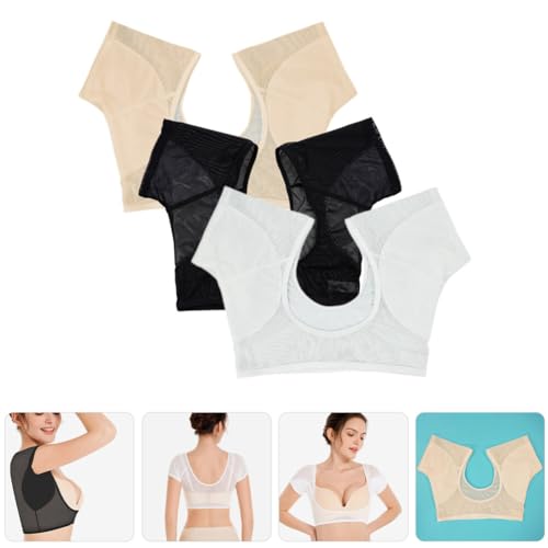 USHOBE 3 Pçs Colete De Suor Nas Axilas Camisa À Prova De Suor Respirável Lavável Reutilizável Axilas