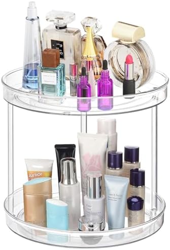 Amazon.com: 360 Rotating Lazy Susan Bathroom Organizer Countertop, 2 ...