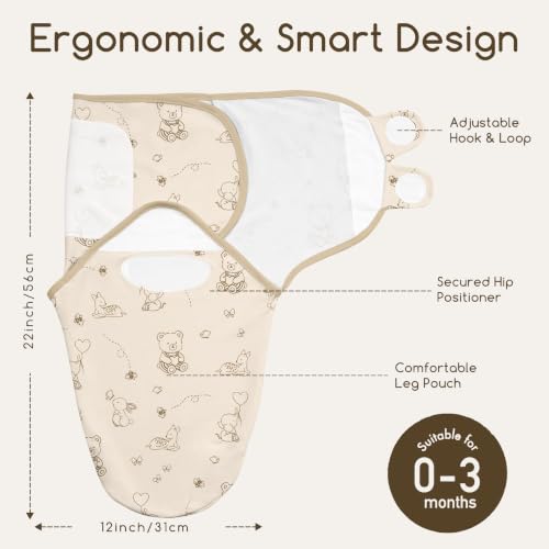 Image of Cotton Swaddles for Newborns, Baby Newborn Swaddle 0-3 Month