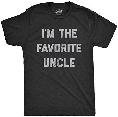 Mens I'm The Favorite Uncle Tshirt Funny Family Niece Nephew Tee
