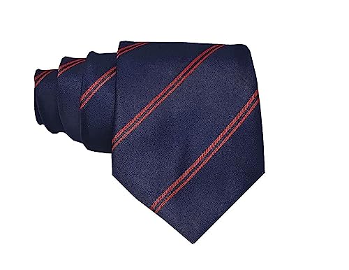 Image of Micro Fiber Stripped Neck Ties For Mens Boys Tie Length & Width - 58 Inch & 3 Inch