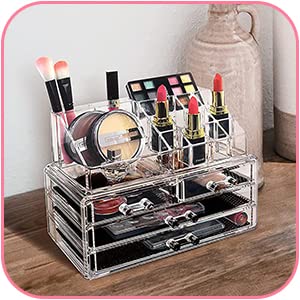 Clear Acrylic Makeup Organizer and Jewelry Storage Box - Image 6