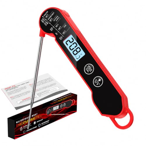 Meat-Thermometer-Digital-1-Sec-Instant-Read-IP67-Waterproof-Backlit Meat Thermometer Digital, 1 Sec Instant Read, IP67 Waterproof, Backlit - Image 1