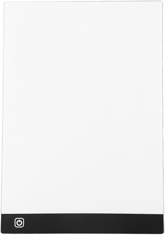 RIZGHWOY A4 Tracing Light Box, Plastic Light Pad with Stepless Dimming for Drawing Animation Sketching and Calligraphy