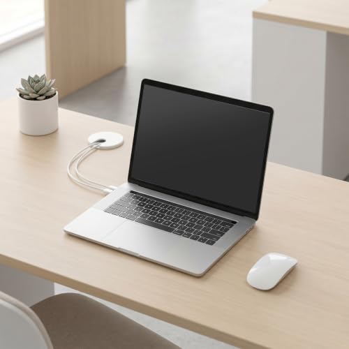 Andibro 6 piezas de embellecedores para escritorio de 1.5 pulgadas, cubre agujeros para gestión de cables en mesas de computadora y estaciones de trabajo de oficina miniatura 7