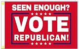 3X5 DEMOCRATS SEEN ENOUGH? VOTE REPUBLICAN! TRUMP 2024 BIDEN SUCKS RED FLAG