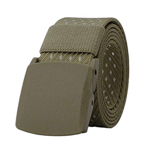 yotijar Cinto de Cintura de Lona de Moda Masculina 6 Peças Alça Militar Cummerbund Casual 123 Cm