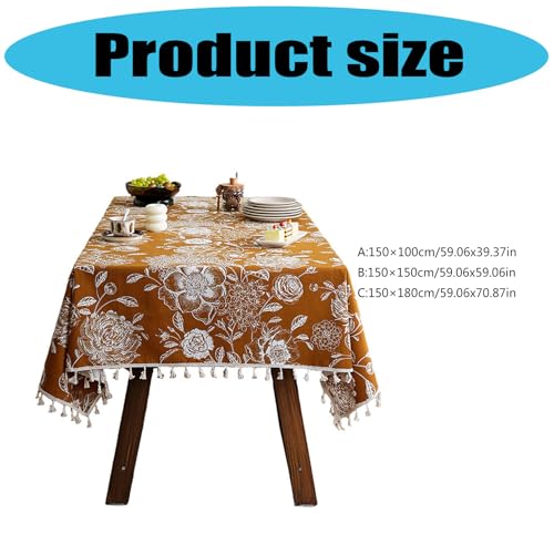 Nappe de table fleurie pour repas de famille et décoration de buffet - 7