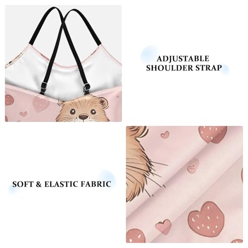 Image of Girls Swimsuit Little Cute Cat and Ice Cream One Piece Swimwear